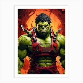 Incredible Samurai Hulk Art Print