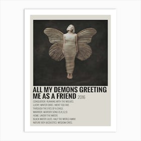 All My Demons Greeting Me As A Friendfashion Poster Decorative Painting Canvas Art Print