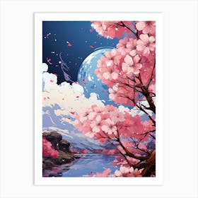 Beautiful Cherry Blossom Wall Art Art Print