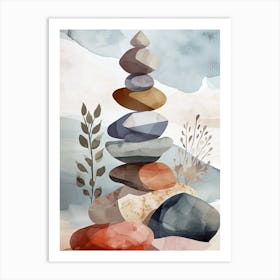 Pebbles Art Print