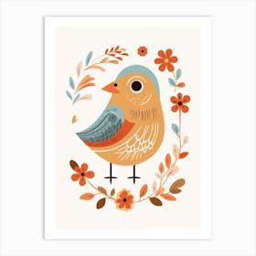 Baby Animal Illustration  Bird 8 Art Print