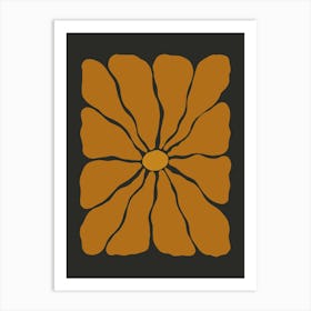 Autumn Flower 04 - Pumpkin Spice Art Print
