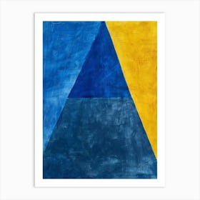 'Blue Triangle' 1 Art Print