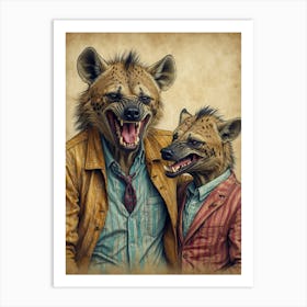 Hyenas Art Print