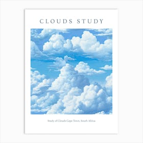 Study Of Clouds Cape Town, South Africa 2 Art Print
