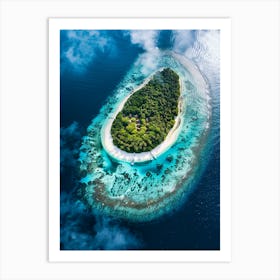 Island In The Maldives 3 Art Print