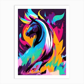 Colorful Horse Art Print