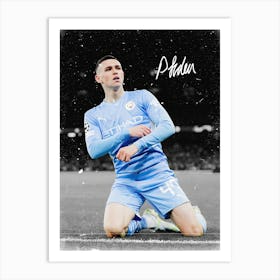 Phil Foden 2 Art Print