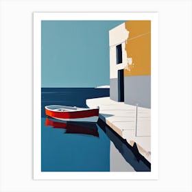 Boat Docked Art Print