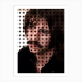 Ringo The Beatles In Style Dots Art Print