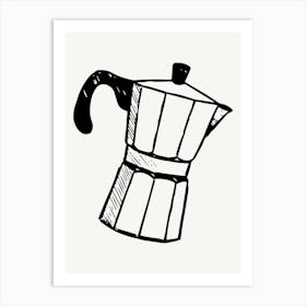 Coffee Maker Illustration Art Print