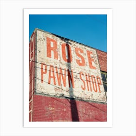 Tulsa Pawn Shop on Film Art Print