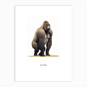 Gorilla Kids Animal Poster Art Print