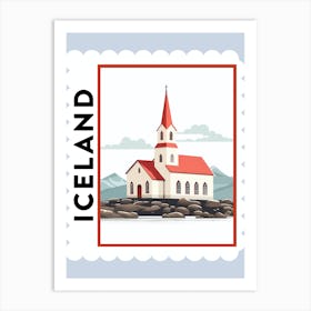 Iceland 3 Travel Stamp Poster Art Print
