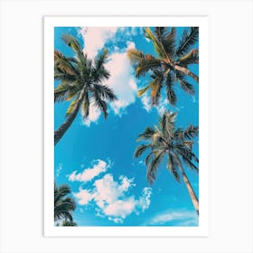 Palm Trees In The Sky 3 Art Print