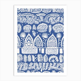 Goa India, Inspired Travel Pattern 1 Art Print