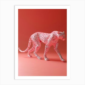 Leopard - 3d Model Art Print