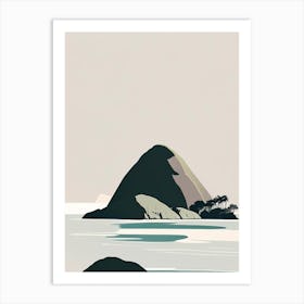 Lord Howe Island Australia Simplistic Tropical Destination Art Print