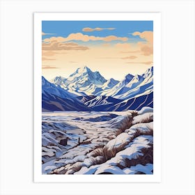 Aoraki Mount Cook National Park New Zealand 2 Art Print