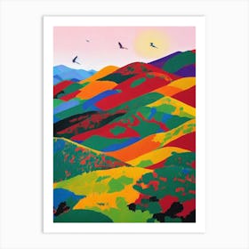 Gobi Gurvansaikhan National Park 1 Mongolia Abstract Colourful Art Print