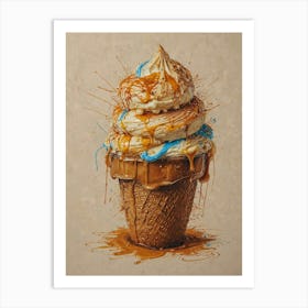 Ice Cream Cone 85 Art Print