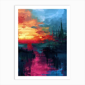 Pixelated Paradise | Pixel Art Series Art Print