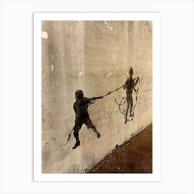 West Bank Wall - Street Art And Reality Art Print