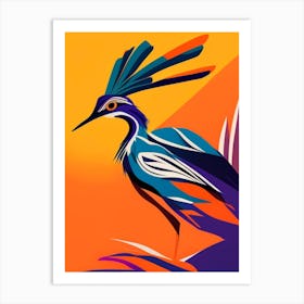 Roadrunner Pop Matisse 2 Bird Art Print