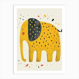 Yellow Elephant 4 Art Print
