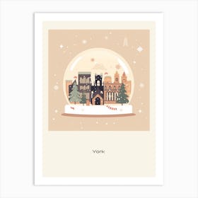 York United Kingdom 1 Snowglobe Poster Art Print