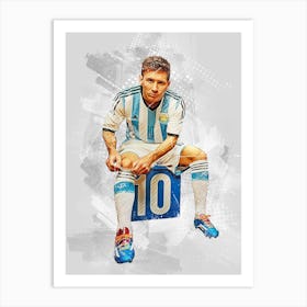 Messi Fifa World Cup Art Print