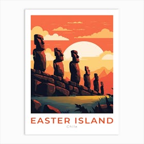 Chile Easter Islands Travel Art Print