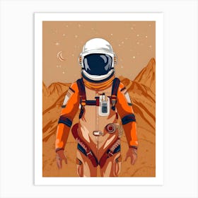 Astronaut In Space 5 Art Print