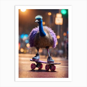 80 S Emu Wearin 1 Art Print