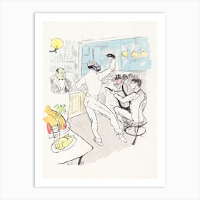 Chocolat Dancing In The Achille Bar (1864 1901), Henri de Toulouse-Lautrec Art Print