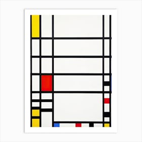 Trafalgar Square, Cubism Art, Piet Mondrian Art Print