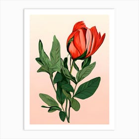 Red Tulip 2 Art Print