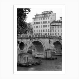 Roman Bridges | Black and White Photography Art Print