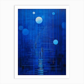 Linear Progression Abstract 12 Art Print