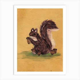 Home Squirrel Animal Lover Art Print