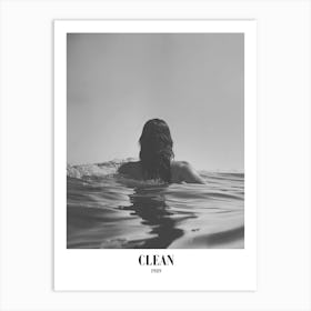 Taylor Swift Clean 1989 Swifie Merch Black And White Art Print