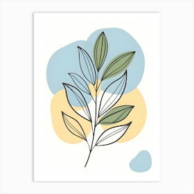 Leaf Illustration 1 Art Print