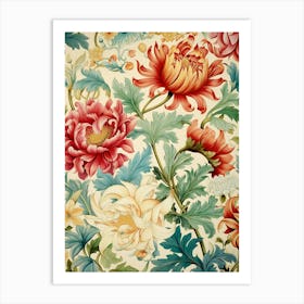 Floral Wallpaper 251 Art Print