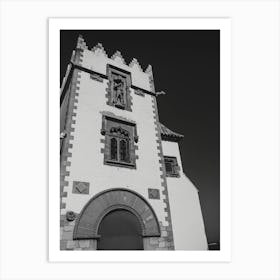 Black And White Church Art Print