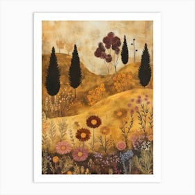 'Garden Of Flowers' Art Print