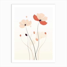 Poppy Dreams Floral Wall Art Print Art Print