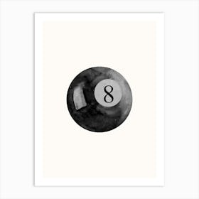 8 Ball Billiard Poster Art Print