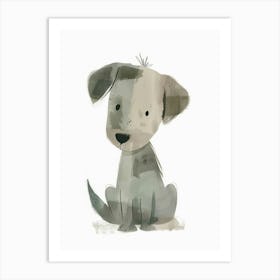 Charming Nursery Kids Animals Puppy 2 Art Print