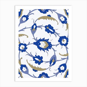 Turkish Tile Pattern- Iznik — Turkish pattern Art Print