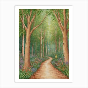 Path Through The Woods 5 Art Print